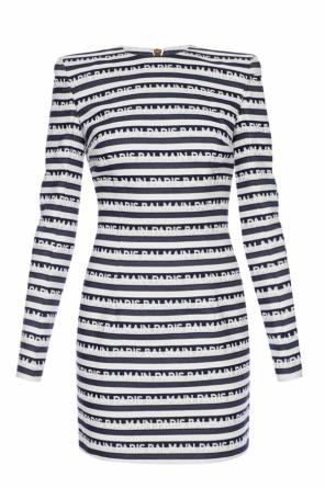 Sukienka z wyszytym logo, zdjęcie 1 Sukienka z wyszytym logo od Balmain